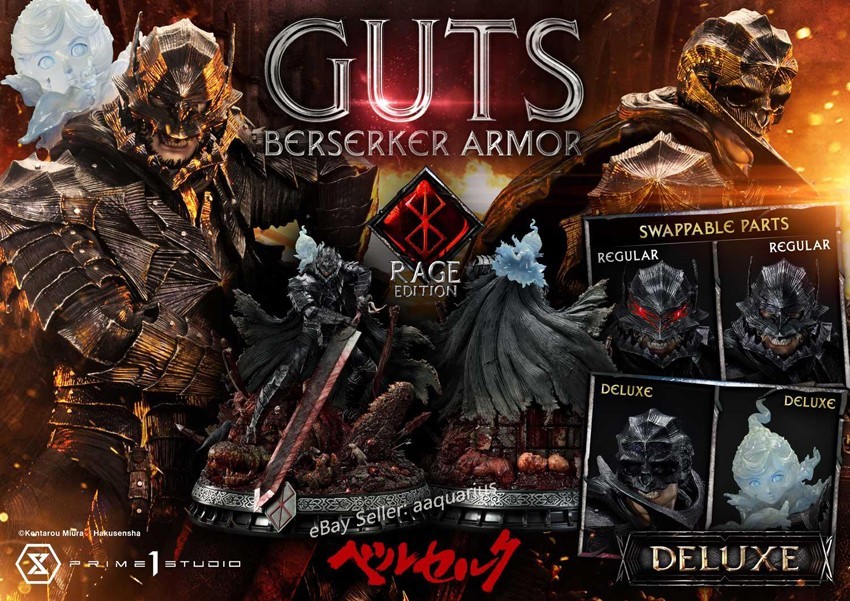 Prime 1 Studio UPMBR-18DX Berserk Guts Deluxe Statue, Brand New & Authentic Prime 1 Studio UPMBR-18DX Berserk Guts Deluxe Statue, Brand New & Authentic