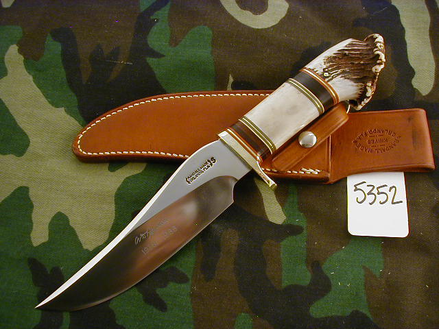 RANDALL KNIFE KNIVES RARE 50 YEAR COMMEMORATIVE,SS,BSH,STAG/CROWN BUTT-  #5352