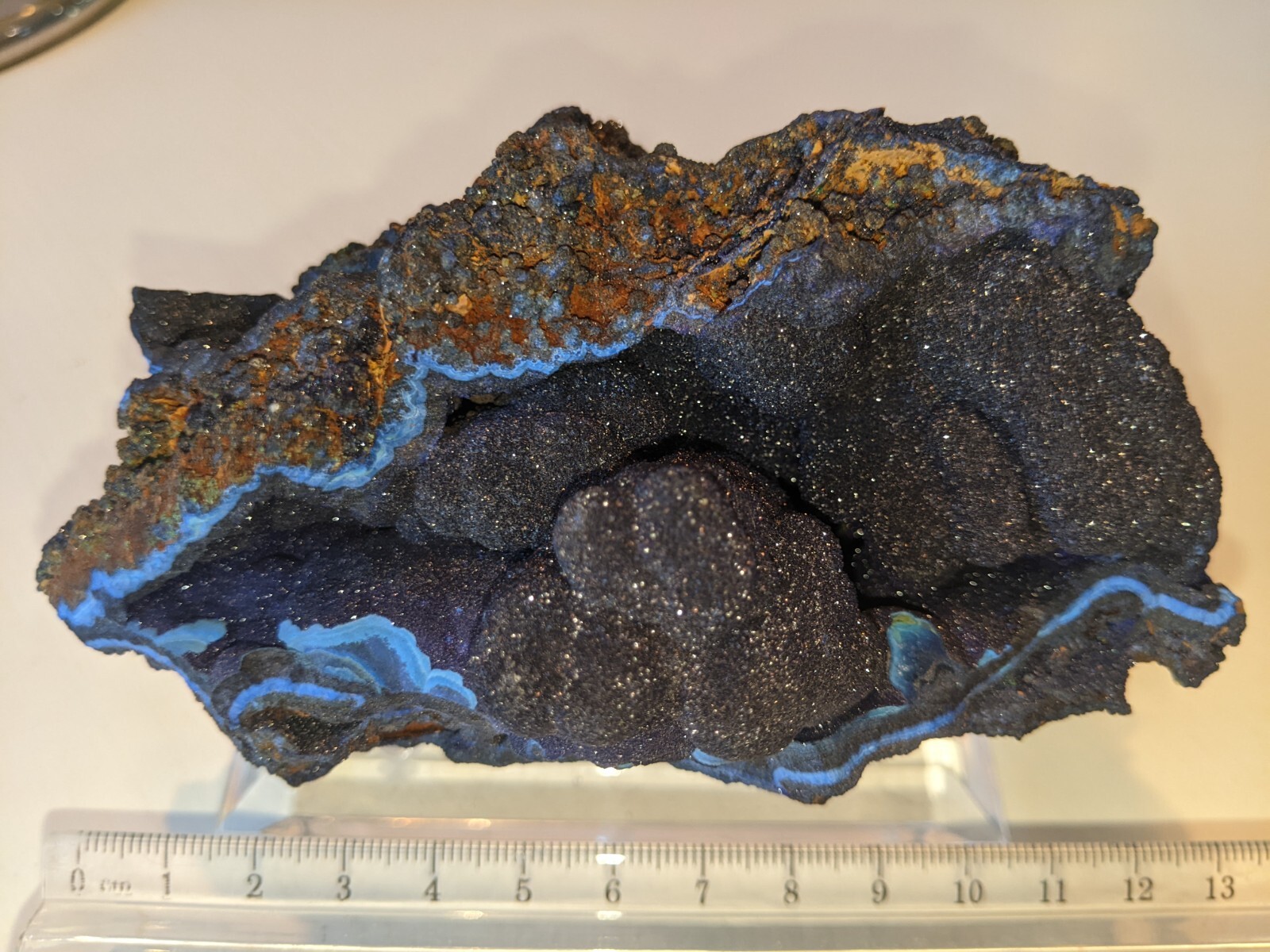 Azurite Botryoidal Crystal Bisbee AZ @12 1/2 cm wide EXC COND PRICE SLASHED