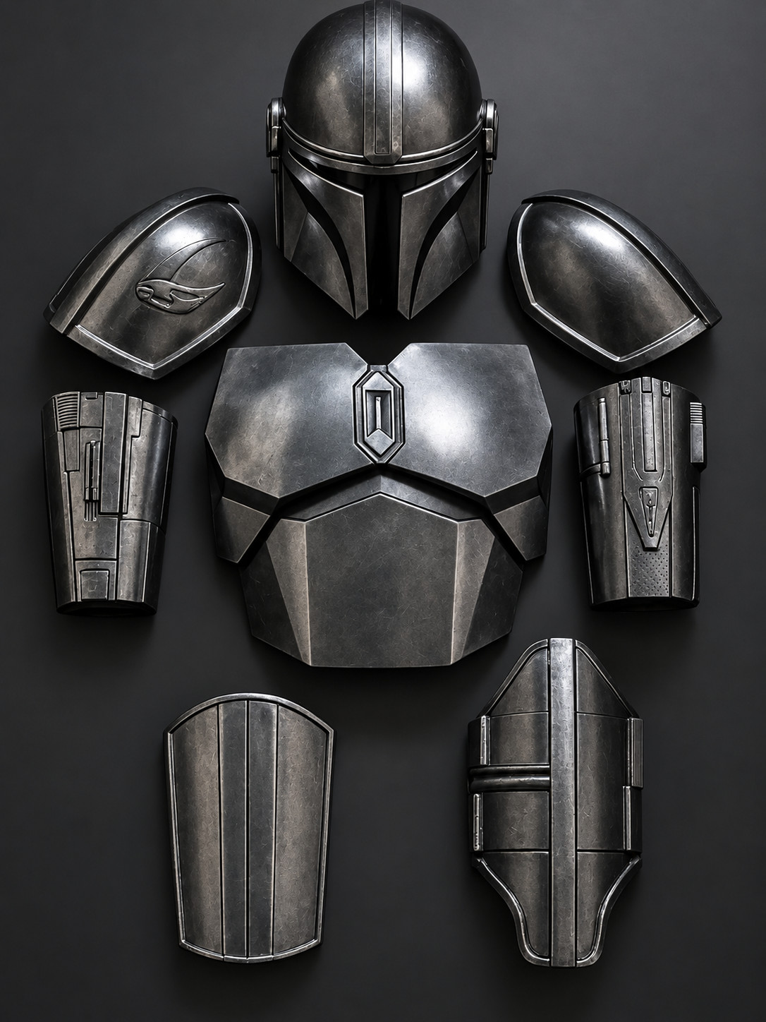Authentic Mandalorian Silver Full Armor Suit - Wearable Star Wars Cosplay Authentic Mandalorian Silver Full Armor Suit - Wearable Star Wars Cosplay