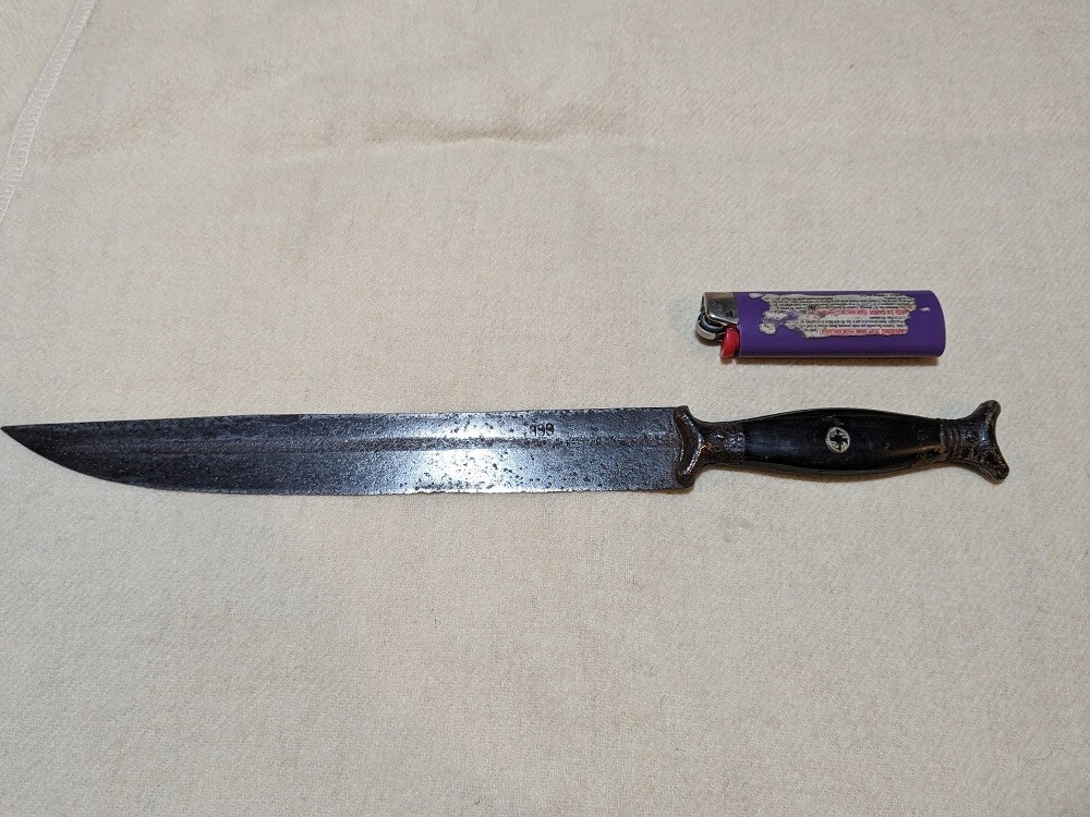 antique athame ritual dagger black handle gold sigils 666 999 knife geomatria antique athame ritual dagger black handle gold sigils 666 999 knife geomatria