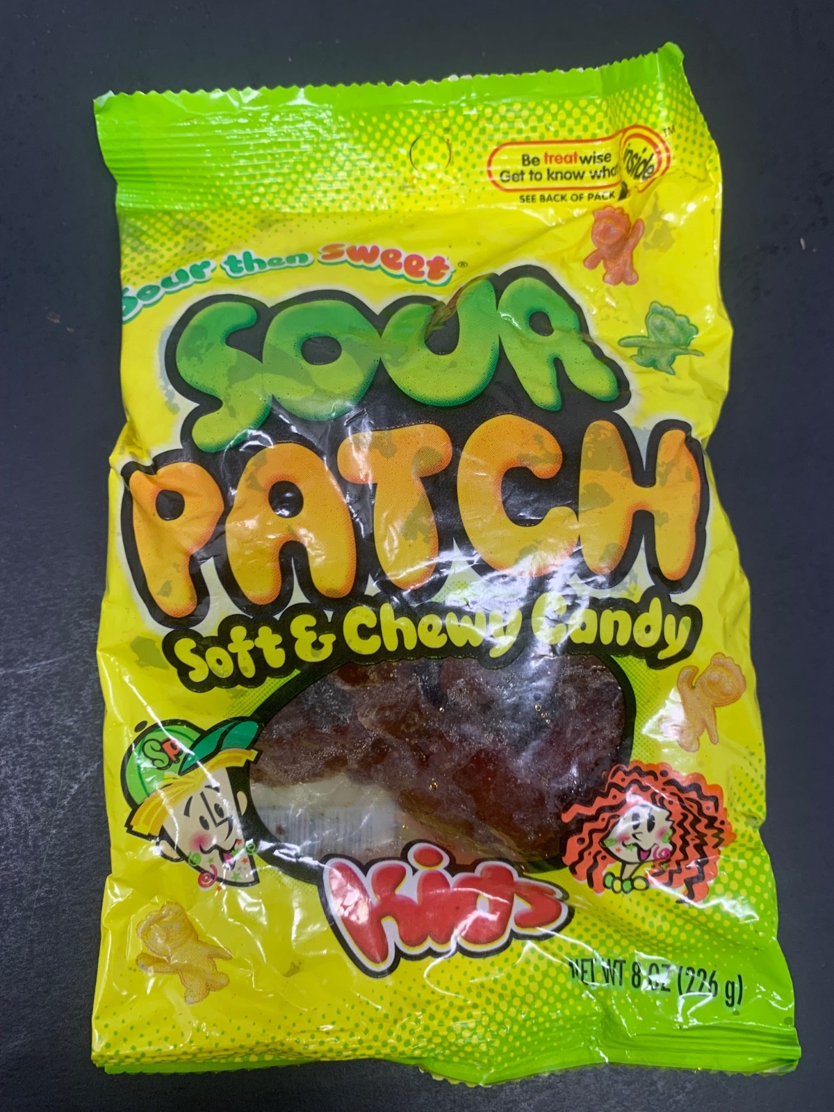 Vintage Early 2000s SOUR PATCH KIDS Candy Package 8oz OLD LOGO MASCOT Bag Pack Vintage Early 2000s SOUR PATCH KIDS Candy Package 8oz OLD LOGO MASCOT Bag Pack