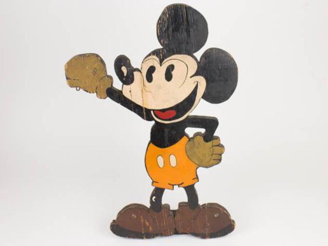 NobleSpirit {3970} Rare Original Wooden Mickey Mouse Store Display Circa 1930's NobleSpirit {3970} Rare Original Wooden Mickey Mouse Store Display Circa 1930's
