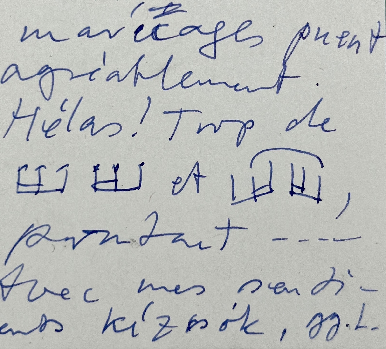 Rare Letter from György Ligeti on Astor Piazzolla and Tango, Illustrated with 2 ...