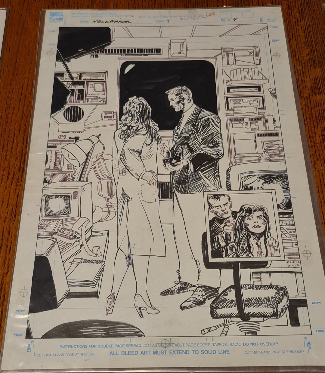 Clive Barker's Hellraiser Comic Book Original Art Denys Cowan George Pratt b#9p4