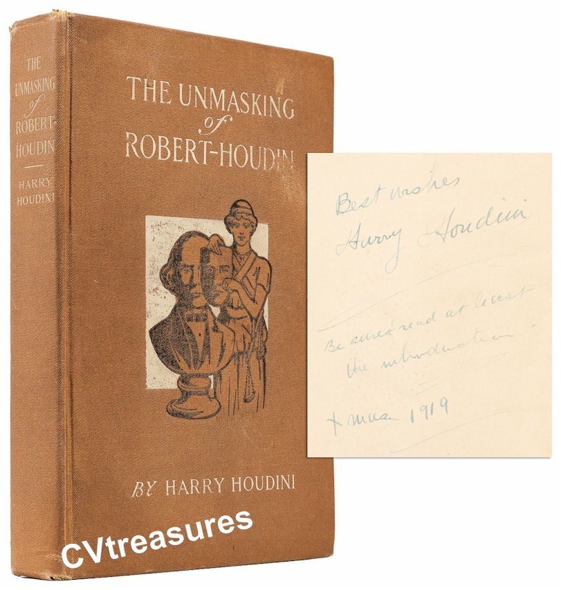 HARRY HOUDINI Authentic Signed AUTOGRAPHED Rare Historic Magic Book 1908 HARRY HOUDINI Authentic Signed AUTOGRAPHED Rare Historic Magic Book 1908