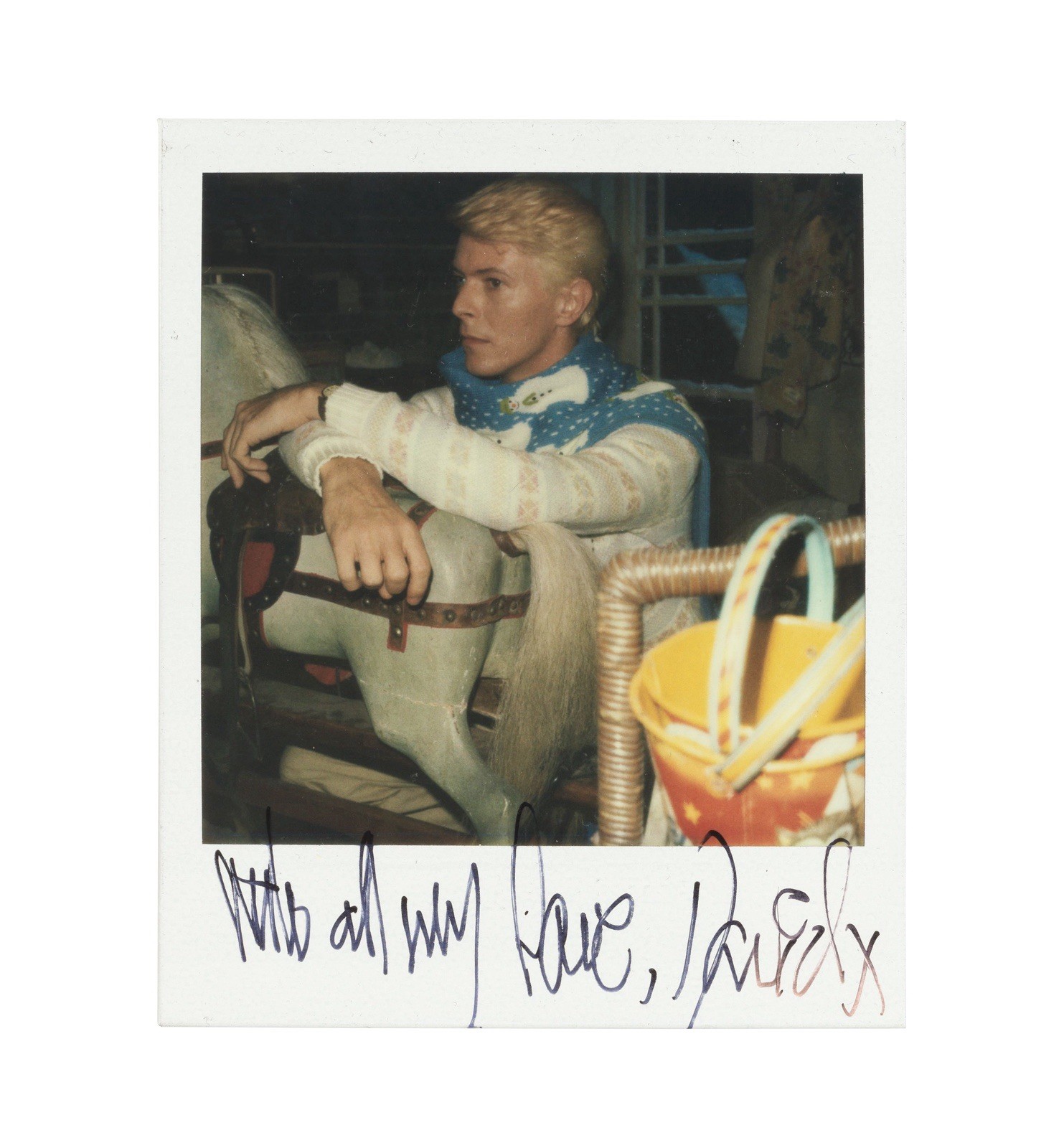 David Bowie Original Signed Polaroid Set Genuine Autograph Super Rare