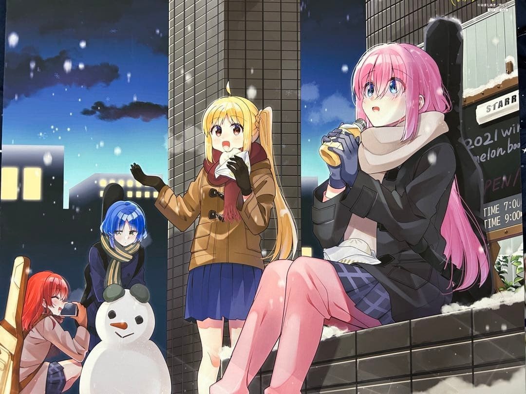 Bocchi The Rock Original Canvas Art Melon Books Bonus Hamajiaki From Japan used Bocchi The Rock Original Canvas Art Melon Books Bonus Hamajiaki From Japan used