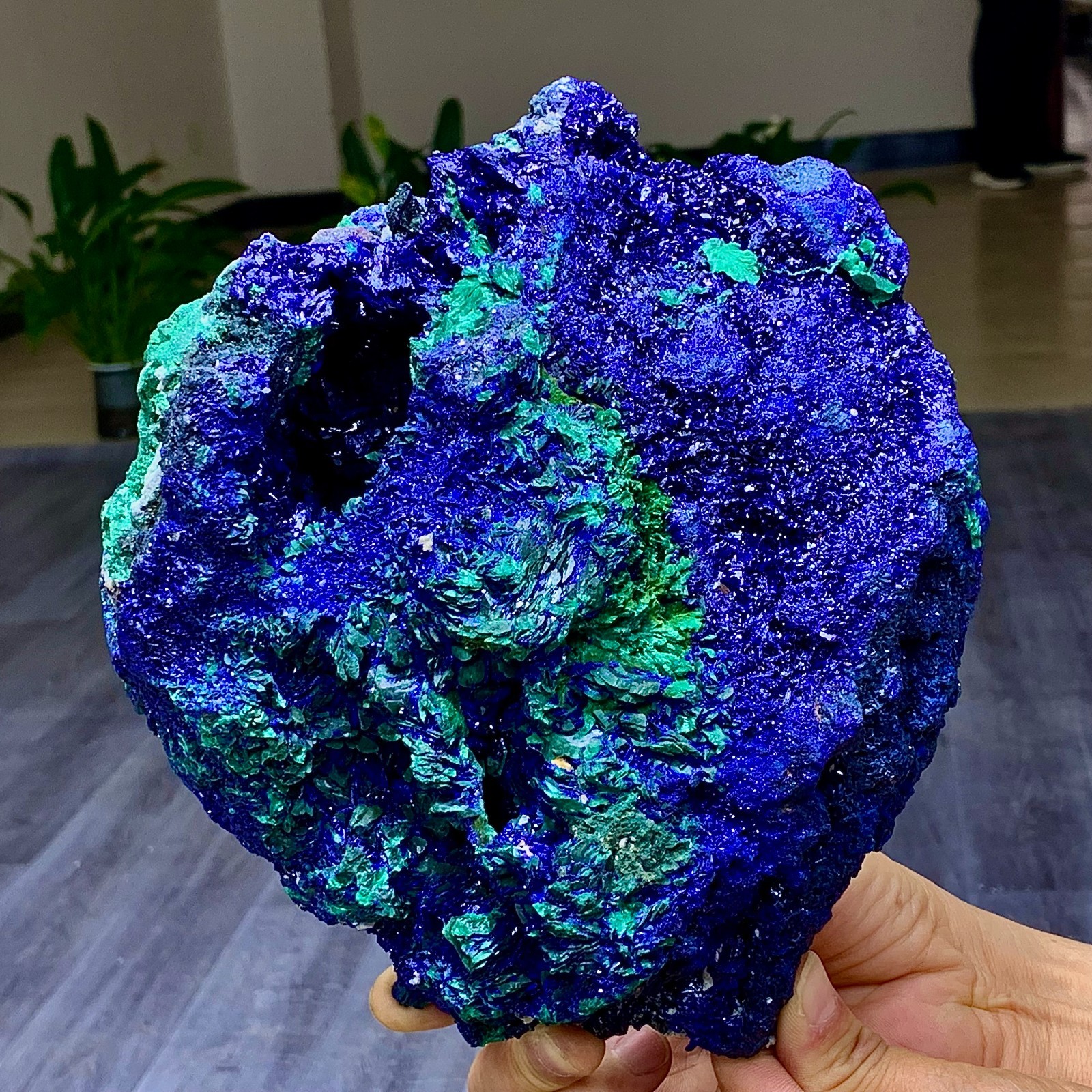 6.88LB BEST Natural Azurite/Malachite crystal minerals specimens V453