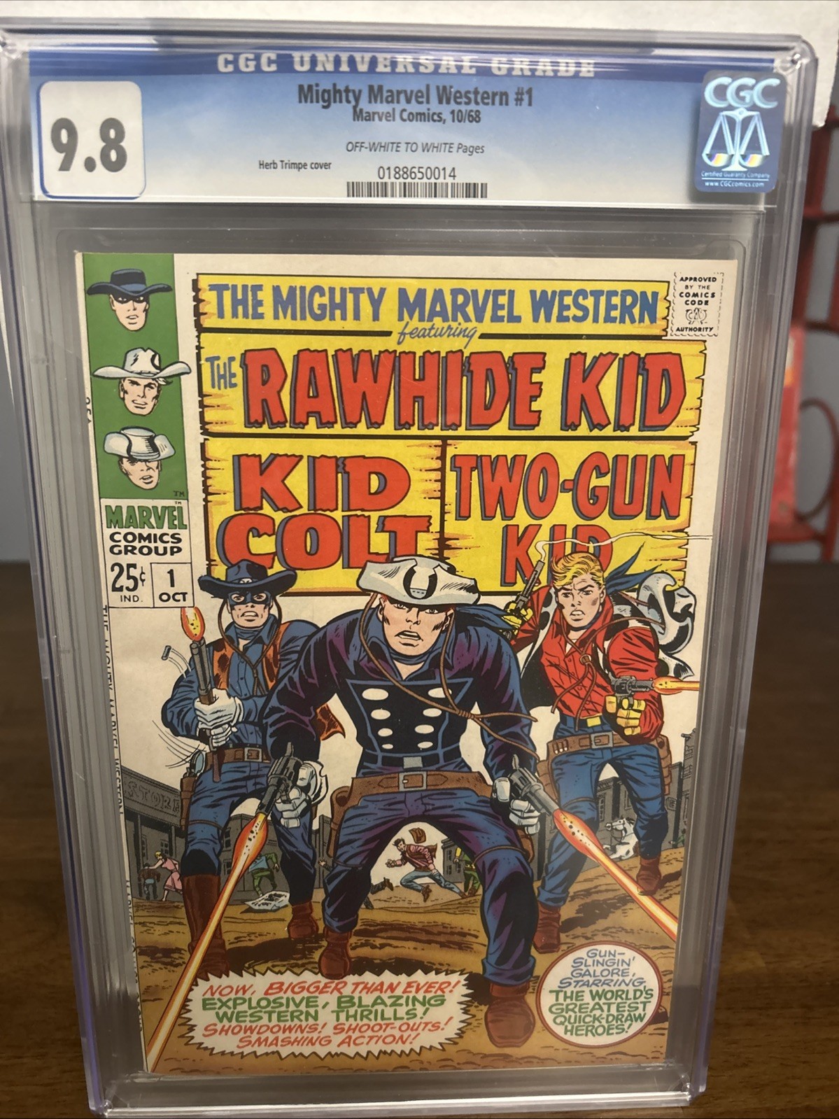 The Mighty Marvel Western #1 Cgc 9.8 SINGLE HIGHEST GRADED (1968) Trimpe Key