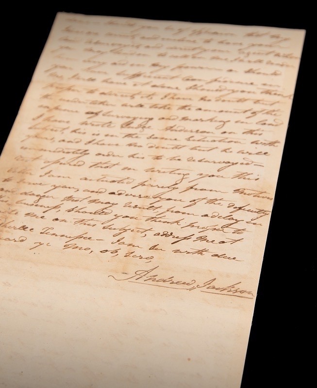 Important Andrew Jackson Autograph Letter Signed on the 1805 Cherokee Treaty PSA Important Andrew Jackson Autograph Letter Signed on the 1805 Cherokee Treaty PSA