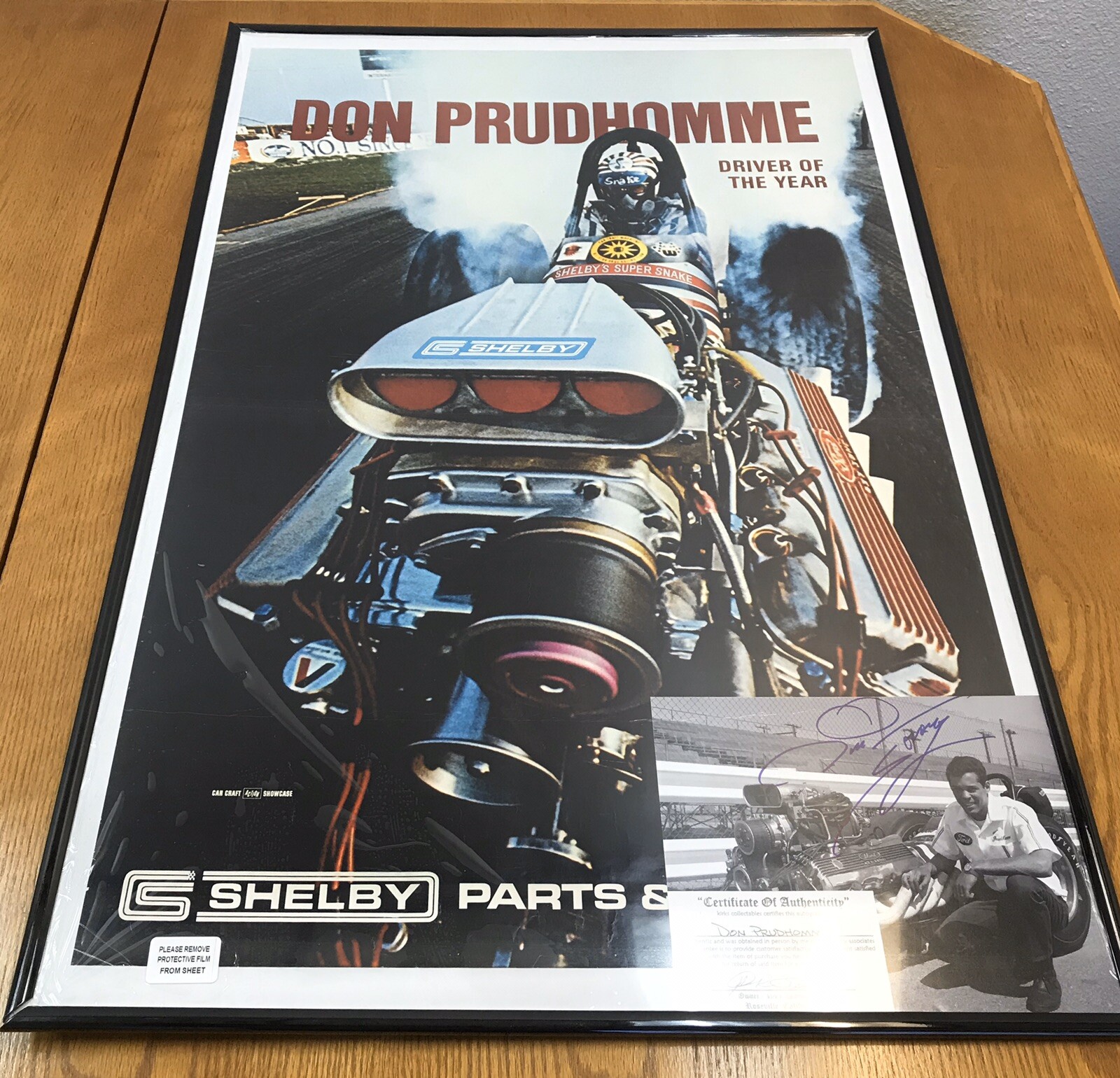 Vintage Original CS Shelby Don Prudhomme Parts & Accessories wall poster w/photo