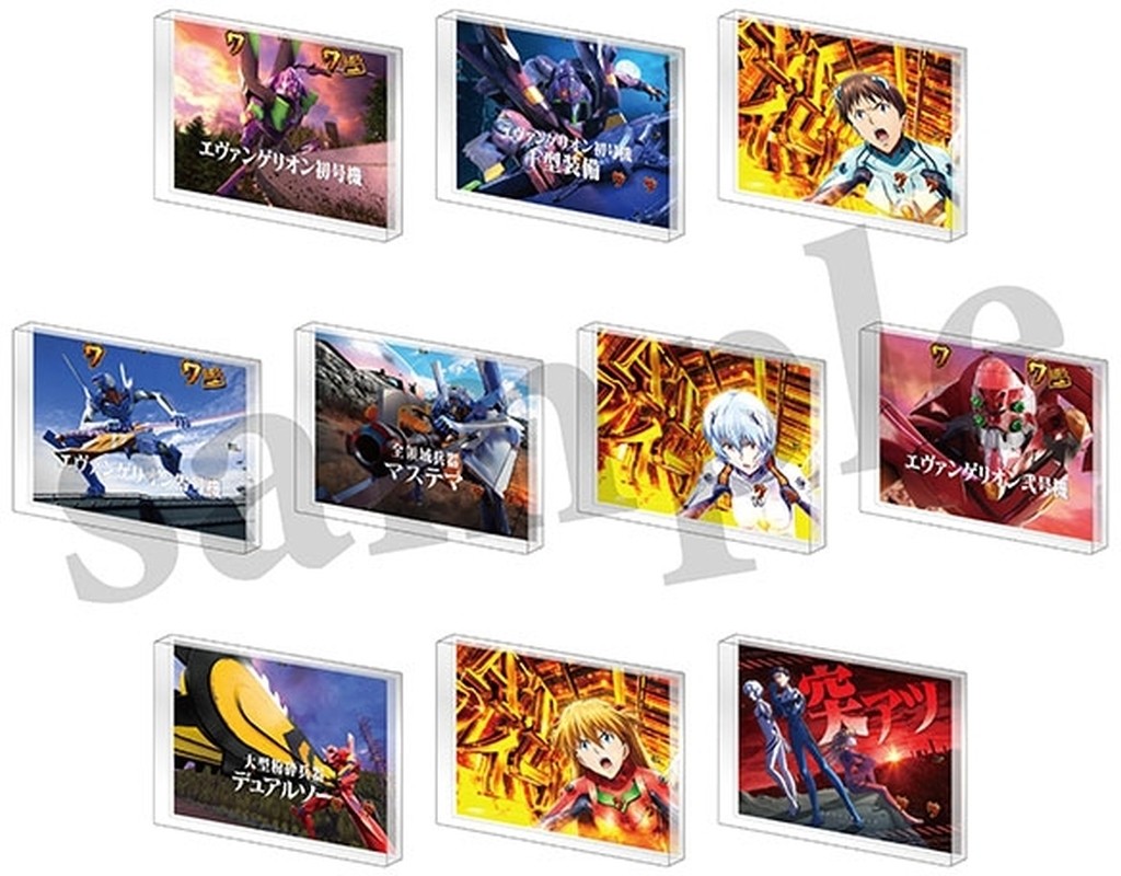 Evangelion Acrylic Stand Panel Block Collection Vol.2 Set of 10 Movic Japan Impo Evangelion Acrylic Stand Panel Block Collection Vol.2 Set of 10 Movic Japan Impo