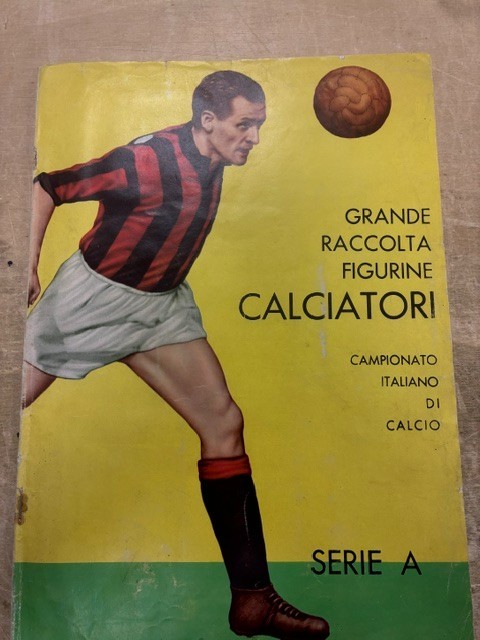 1961-1962 PANINI FOOTBALLERS ALBUM EMPTY + COMPLETE SET - 7 FIGURINES EXCELLENT