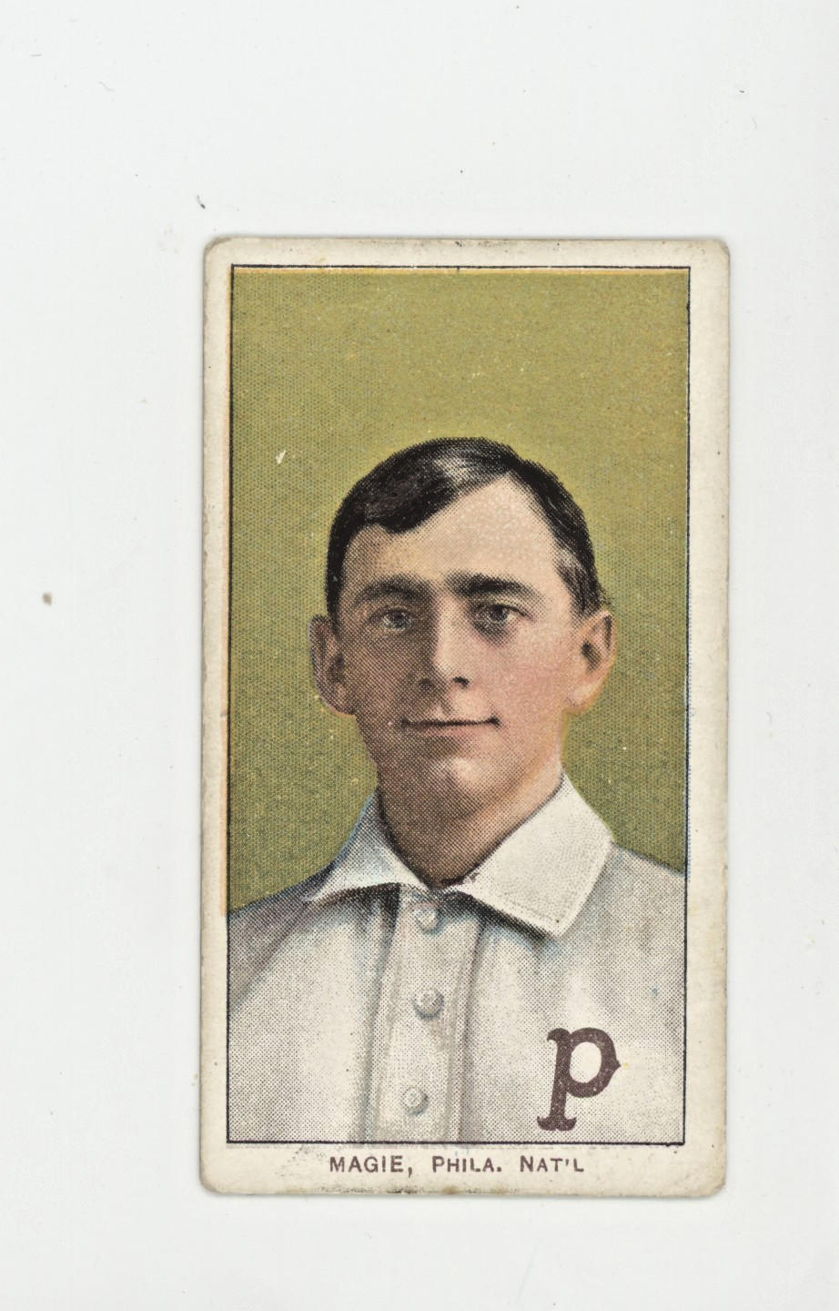 1909 T206 Tobacco Magie Sherry Magee Error Piedmont Only Real Error in Set
