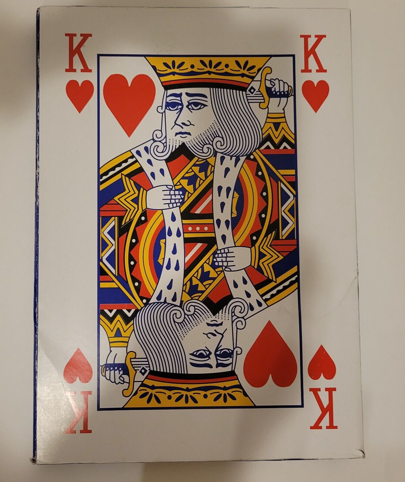King Size Playing Cards - 10.5x14.75 Full Deck, Multicolor, Huge Poker Index King Size Playing Cards - 10.5x14.75 Full Deck, Multicolor, Huge Poker Index