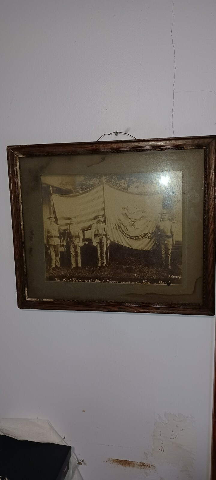 Vintage framed Photograph 14th Regiment US Infantry Boxer Rebellion Peking