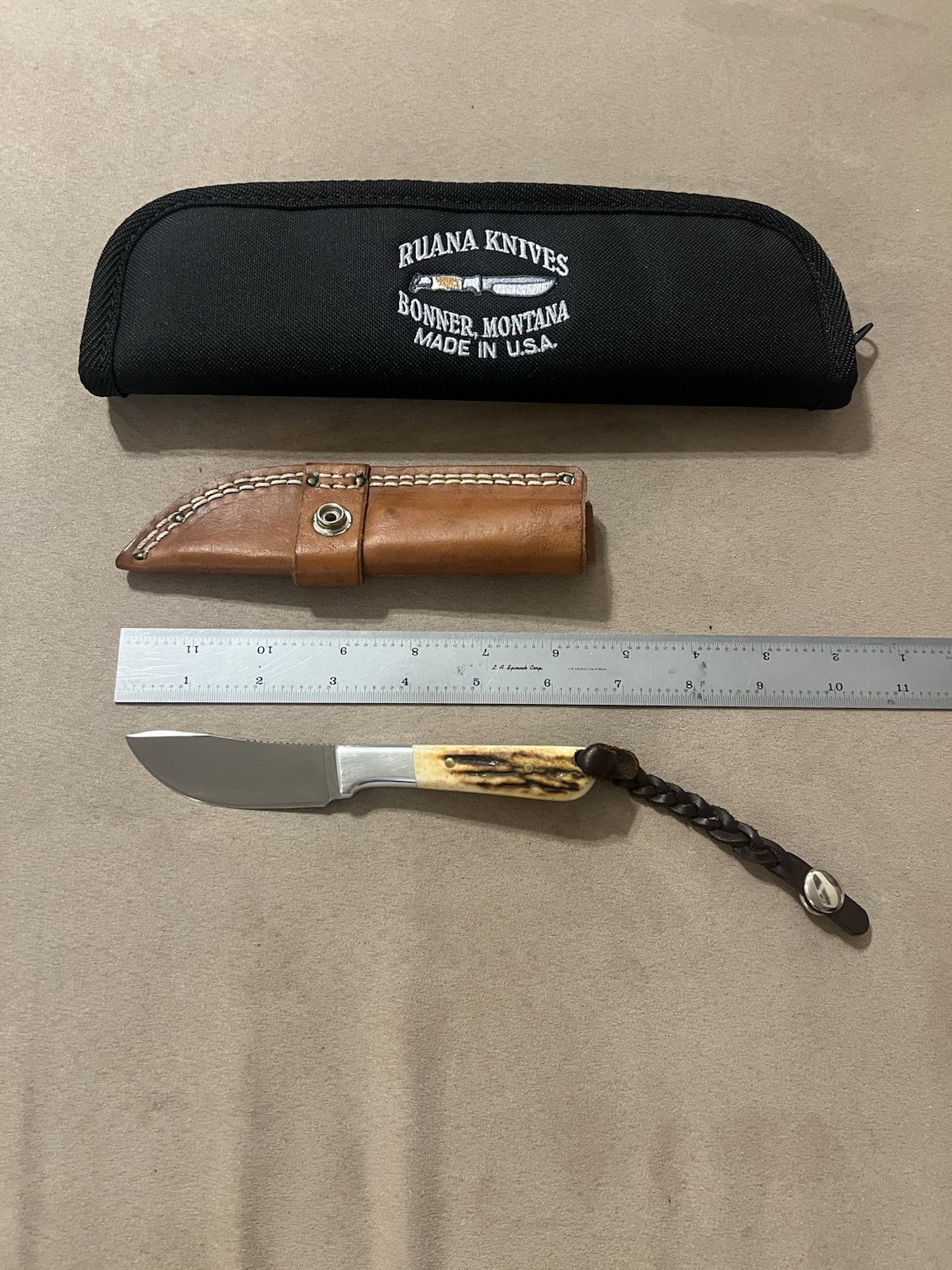Scarce Late 80’s Ruana Model 50B Knife Works Bonner MT Ruana Knives Montana 50 B Scarce Late 80’s Ruana Model 50B Knife Works Bonner MT Ruana Knives Montana 50 B