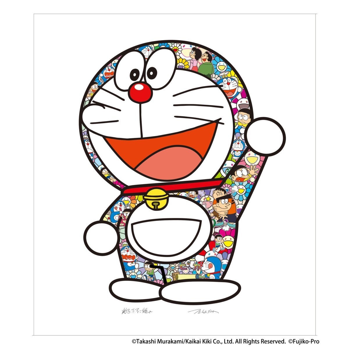 Takashi Murakami Doraemon Thank you kaikai kiki ED 300 Signed Silkscreen Takashi Murakami Doraemon Thank you kaikai kiki ED 300 Signed Silkscreen