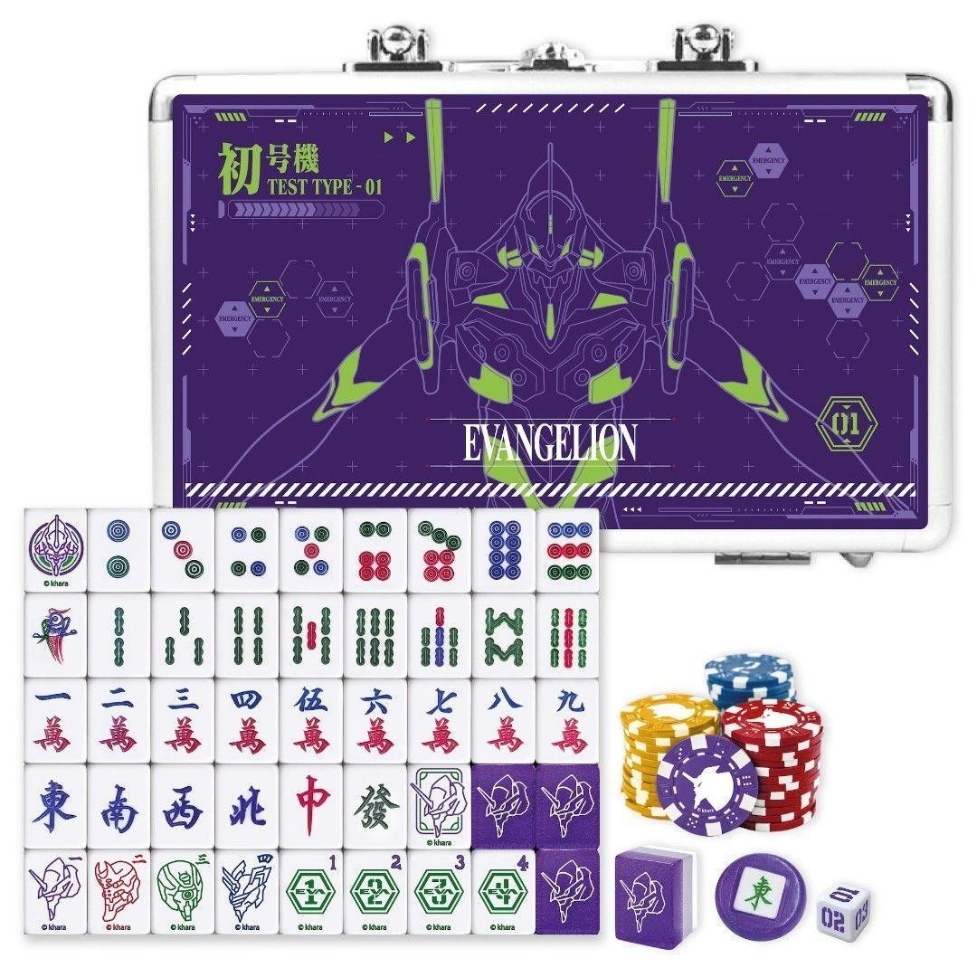 Evangelion Khara Mahjong Set Limited w/ Metal Case Overseas Exclu