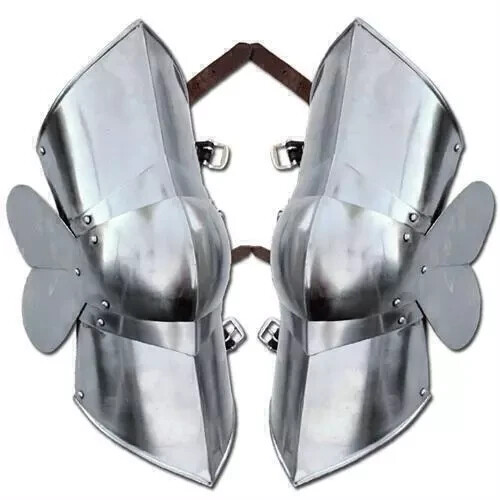 Authentic Medieval Knight Steel Greaves Leg Armor Renaissance Costume