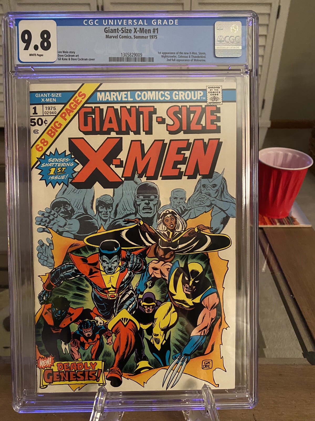 Giant Size X-Men 1 Cgc 9.8. Super Key WP Beautiful Copy Giant Size X-Men 1 Cgc 9.8. Super Key WP Beautiful Copy