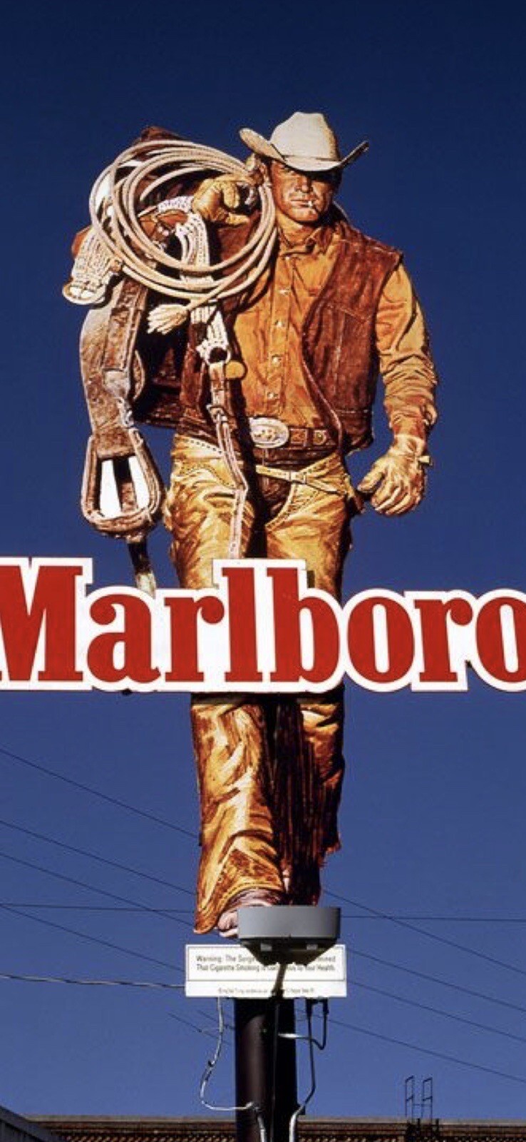 Rare Vintage Marlboro Man Billboard Iconic Collectible Advertising Sign (236x14)