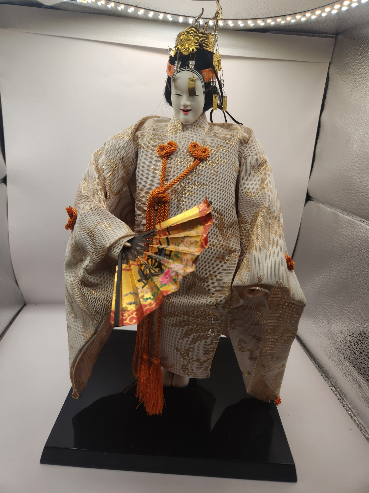Japanese Kabuki Theater Noh Doll by Nijo-Seio 1960’s - Geisha Style Collectible Japanese Kabuki Theater Noh Doll by Nijo-Seio 1960’s - Geisha Style Collectible