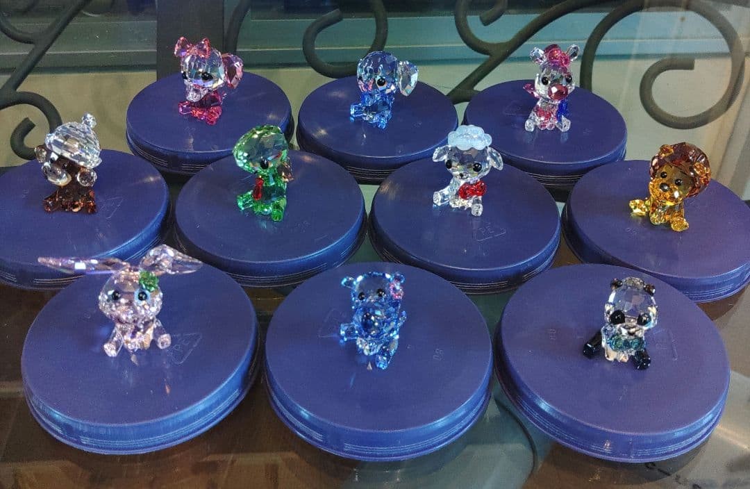 *Swarovski Crystal Lovlots Zodiac Animals Figure Set 10pcs Dreamy Fluffy Speedy