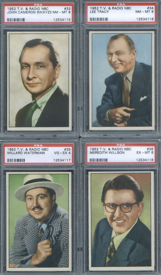 1952 Bowman NBC TV Radio & Stars complete set Bob Hope PSA 8 Durante Marx Smith