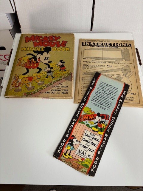 100% COMPLETE ORIG MICKEY MOUSE WADDLE BOOK DISNEY UNPUNCHED 1934 BLUE RIBBON 100% COMPLETE ORIG MICKEY MOUSE WADDLE BOOK DISNEY UNPUNCHED 1934 BLUE RIBBON