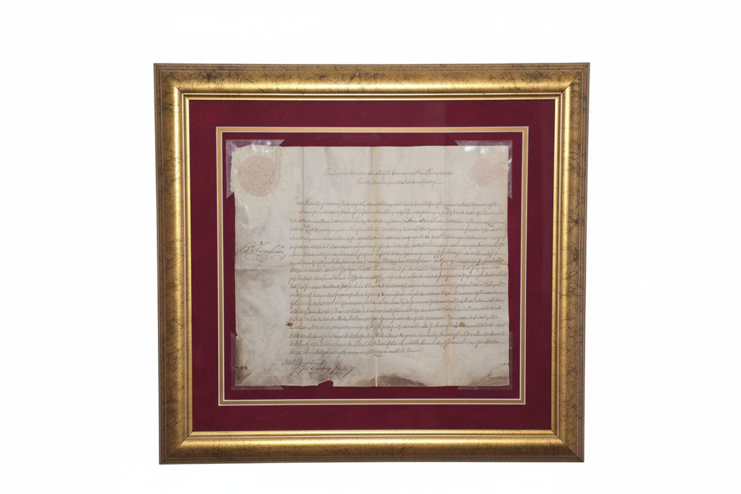 Benjamin Franklin Signed 1787 Pennsylvania Land Grant - PSA/DNA Authenticated