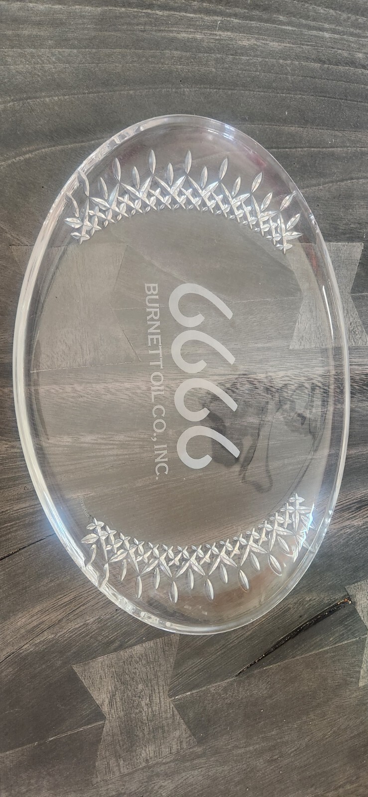 6666 Ranch Waterford Platter 6666 Ranch Waterford Platter