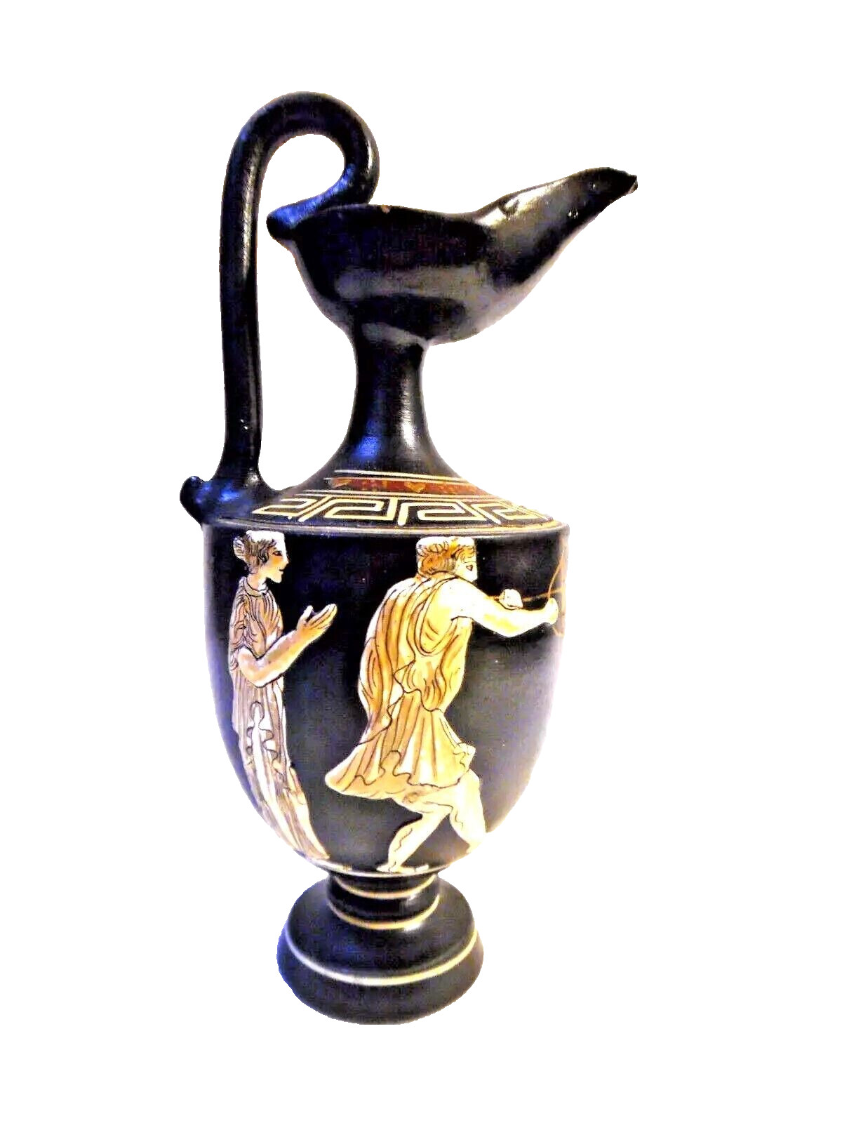 Vintage Vase Pitcher Greek Design Artemis and Acteon