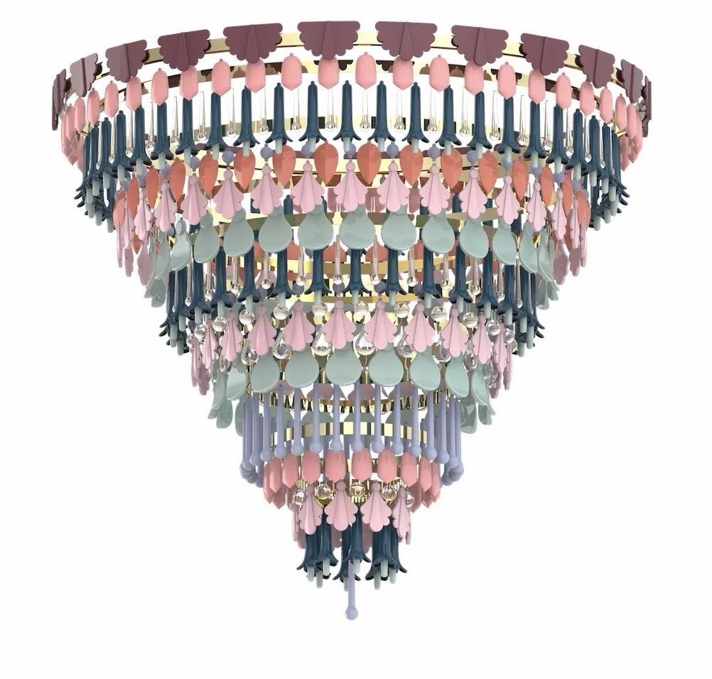 Lladro | Seasons Chandelier | 140 CM | Fall | SKU: 01024201 Lladro | Seasons Chandelier | 140 CM | Fall | SKU: 01024201