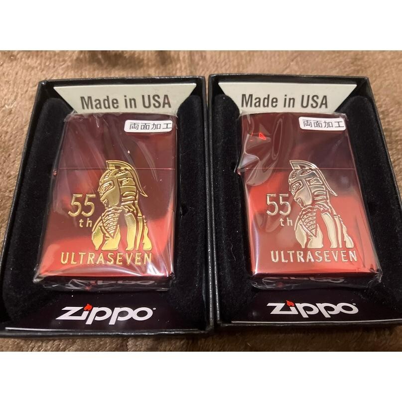 Zippo Lighter Ultraman 55th Anniversary Gold Silver Set Limited 55 Piece World Zippo Lighter Ultraman 55th Anniversary Gold Silver Set Limited 55 Piece World