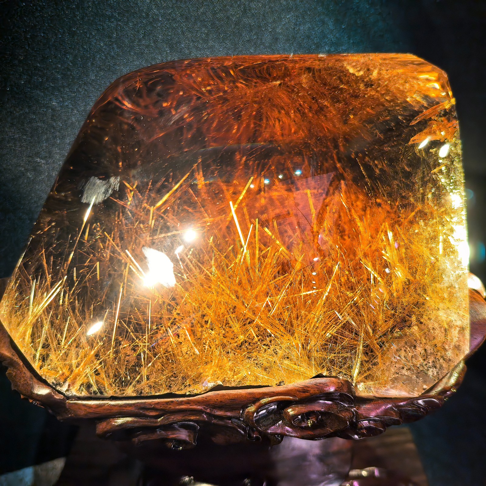46LB Rare TOP Natural Rutilated quartz crystal mineral Specimen Healing decor 46LB Rare TOP Natural Rutilated quartz crystal mineral Specimen Healing decor