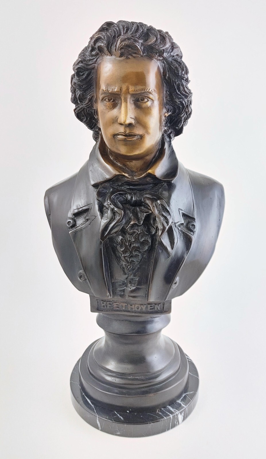 Large Solid Bronze Beethoven Bust 18 Inch Large Solid Bronze Beethoven Bust 18 Inch