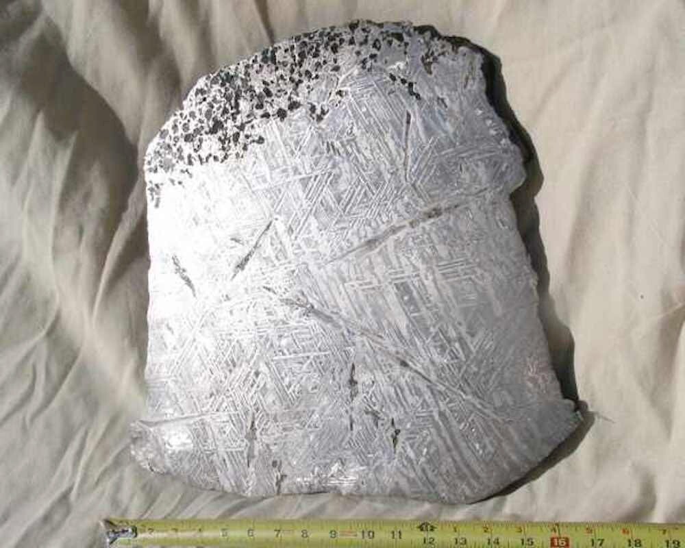 WORLD CLASS ENORMOUS 53.5 Lb SEYMCHAN IRON METEORITE FULL SLICE FANTASTIC ETCH