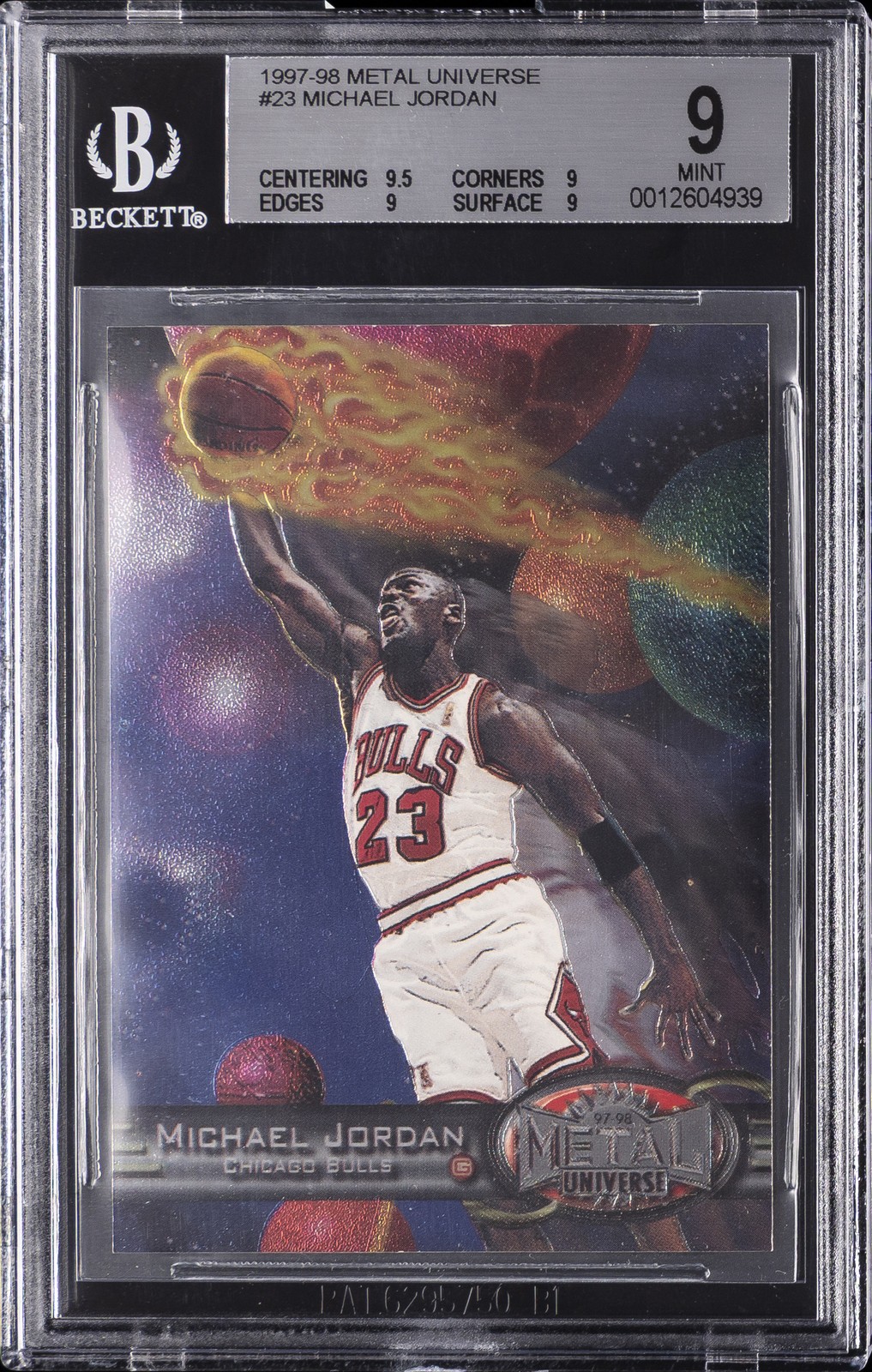 1997-98 SKYBOX METAL UNIVERSE #23 MICHAEL JORDAN BGS 9