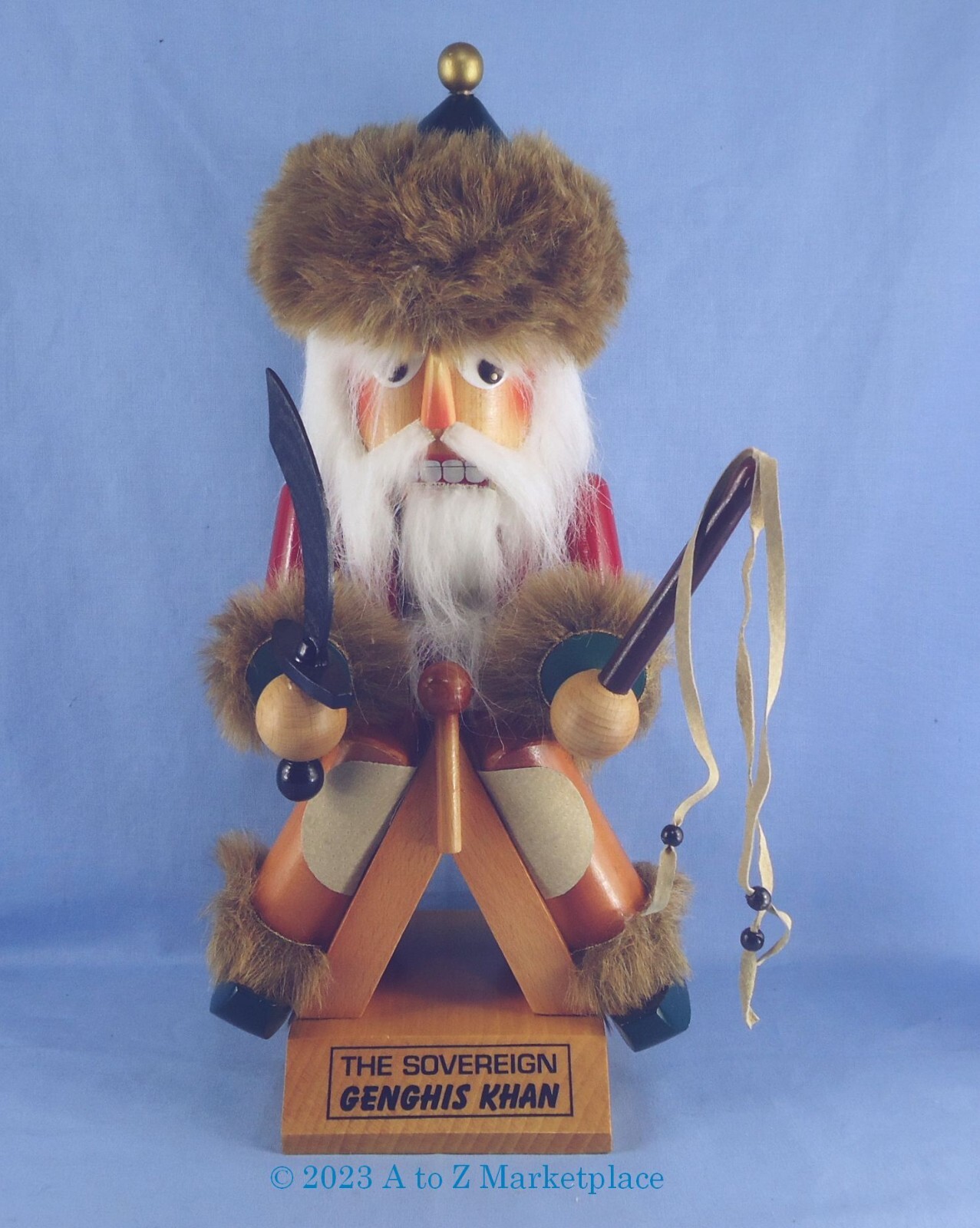 Vintage German Nutcracker Steinbach Genghis Kahn S886 14