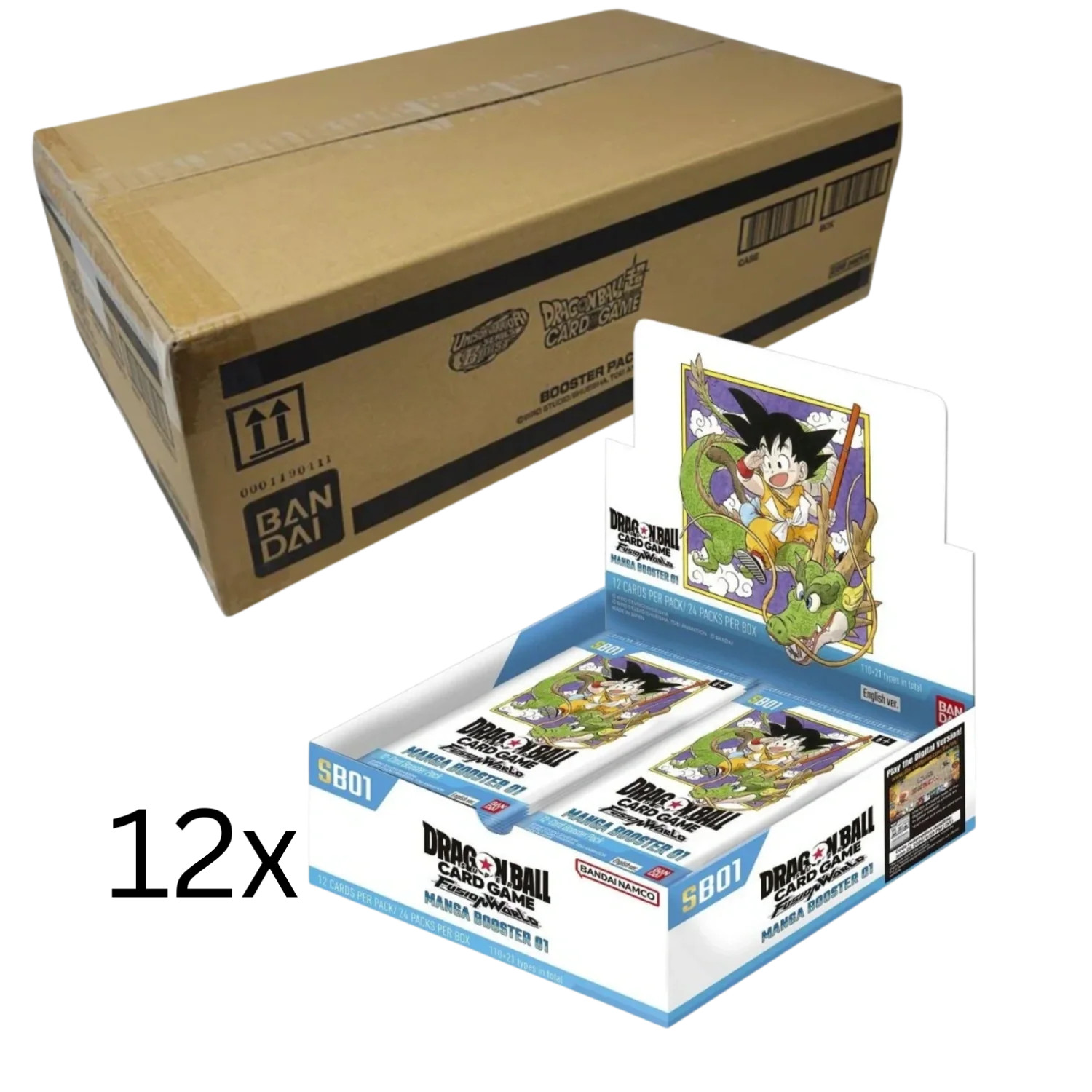 Dragon Ball Super Card Game - SB01 - Manga Booster Pack 01 - Sealed Case [ENG]