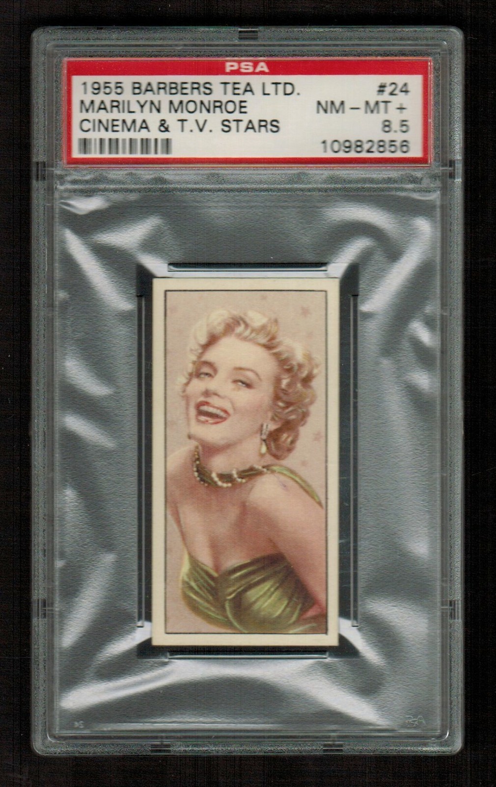 PSA 8.5 MARILYN MONROE 1955 BARBERS TEA from THE CINEMA and TELEVISION STARS SET PSA 8.5 MARILYN MONROE 1955 BARBERS TEA from THE CINEMA and TELEVISION STARS SET