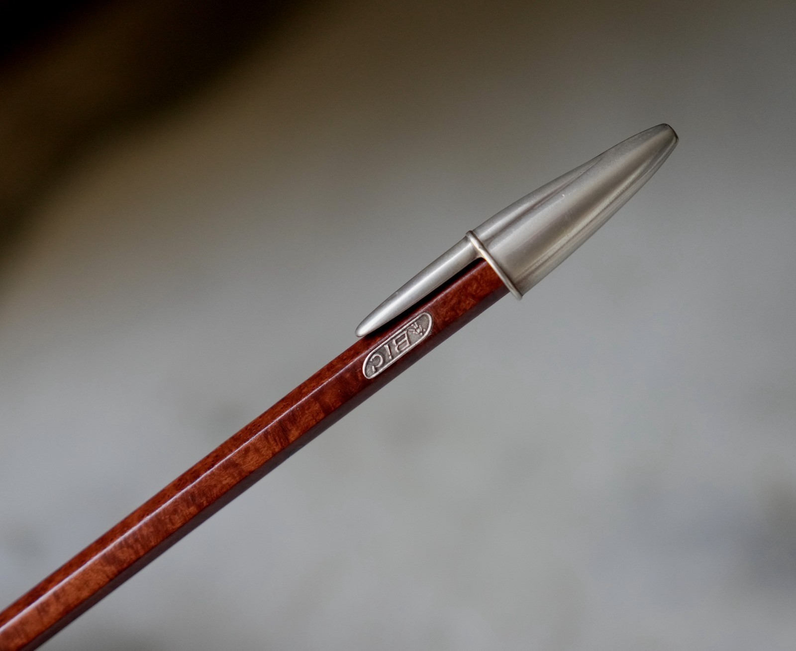 Rare BIC Finition Bruyere & Argent Massif 925 25th Anniversary Pen + Box