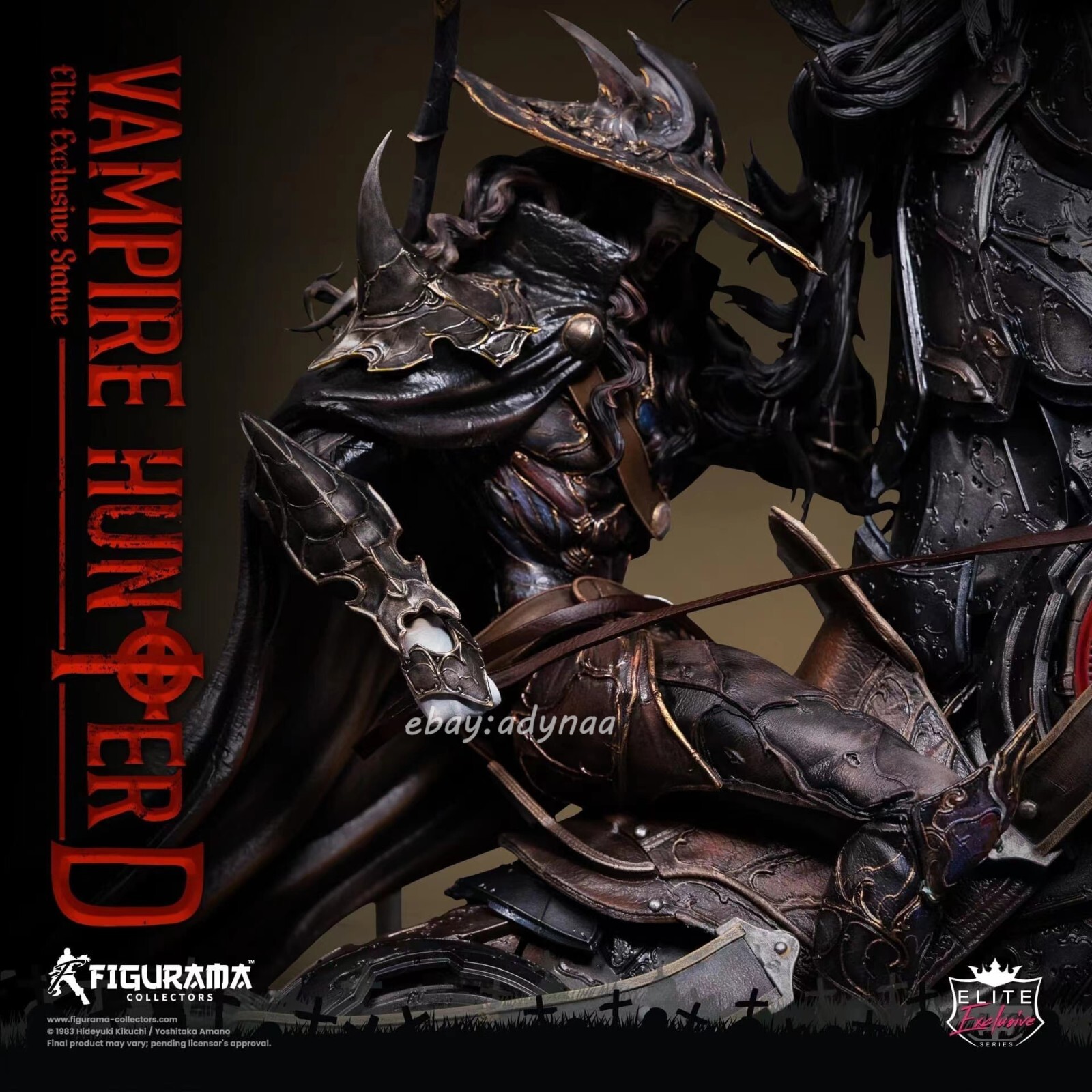 Figurama Yoshitaka Amano Vampire Hunter D: Bloodlust Resin Statue In Stock Figurama Yoshitaka Amano Vampire Hunter D: Bloodlust Resin Statue In Stock