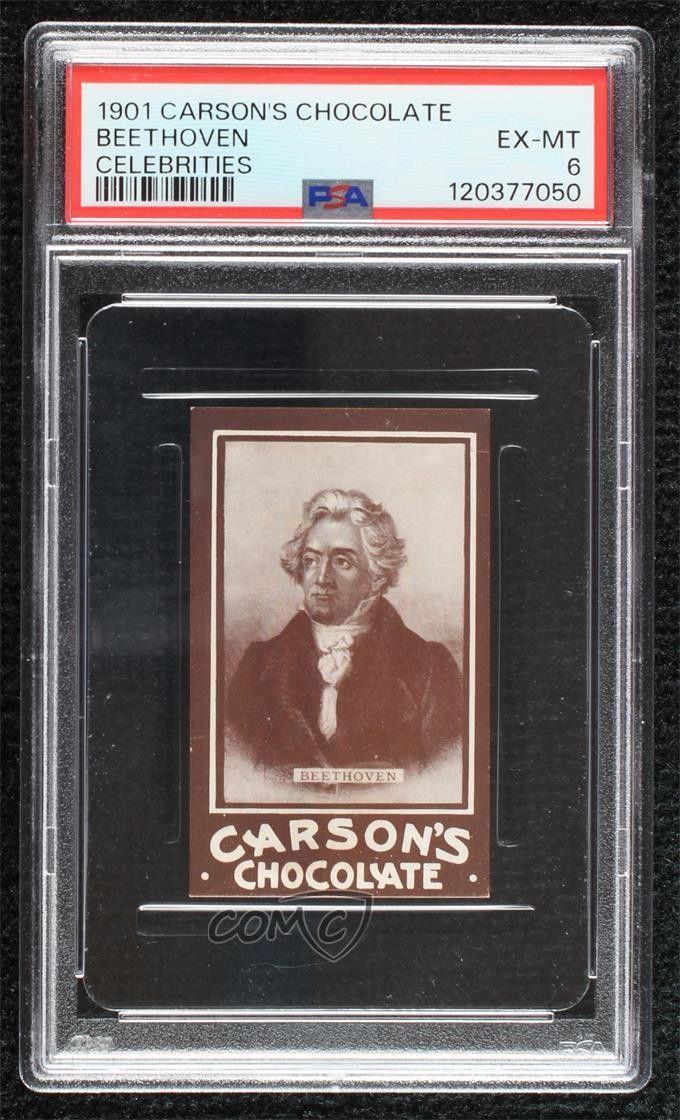 1901 Carson's Chocolate Ludwig Van Beethoven Beethoven PSA 6 04le