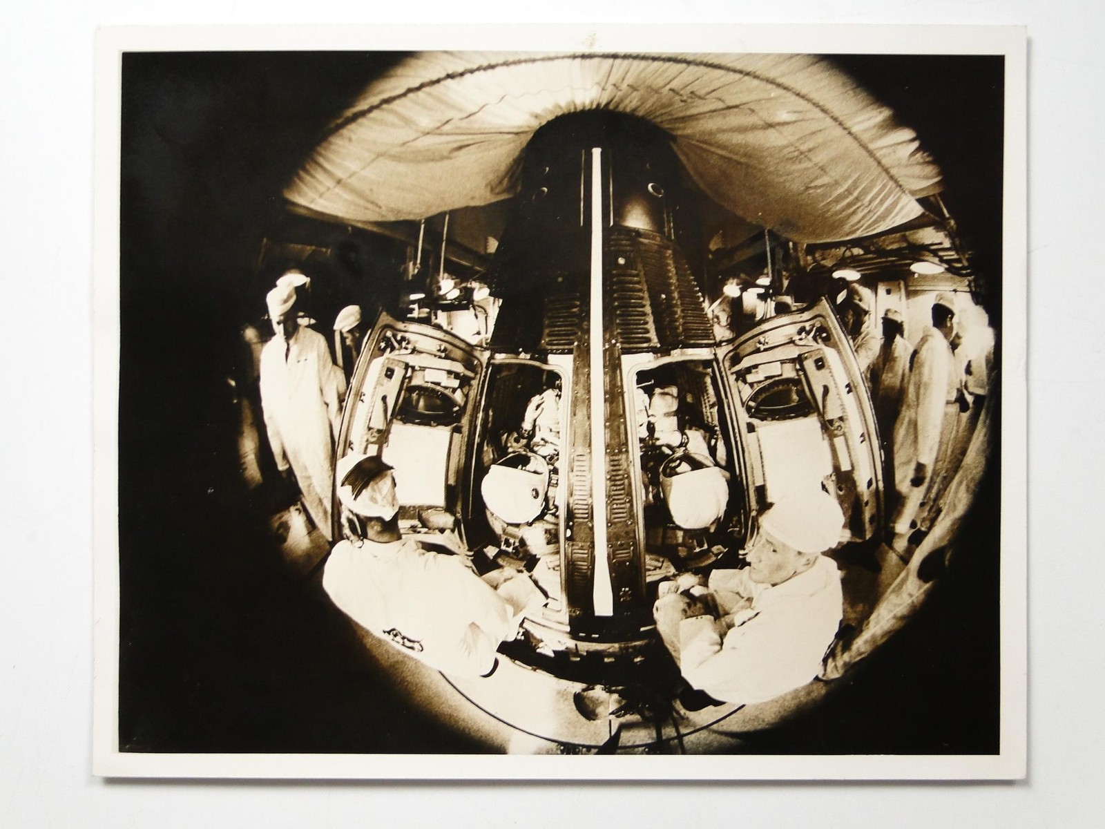 Frank Borman James Lovell Gemini 7 Spacecraft Cape Kennedy 1965 Photo Frank Borman James Lovell Gemini 7 Spacecraft Cape Kennedy 1965 Photo