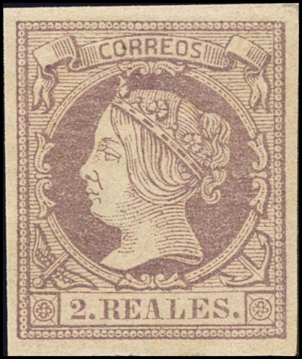 Private Deal Selection. * MH 56. 1860. 2 real intense lilac. Huge margin