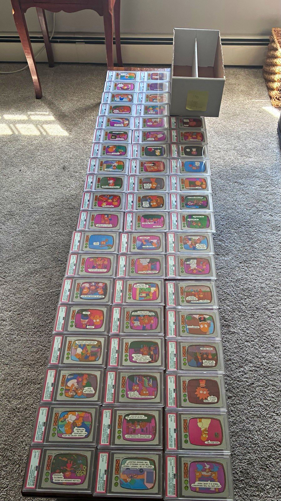 (53) 1990 Topps The Simpsons Graded PSA 10 Lot Bart Homer Marge Maggie Lisa RCs (53) 1990 Topps The Simpsons Graded PSA 10 Lot Bart Homer Marge Maggie Lisa RCs