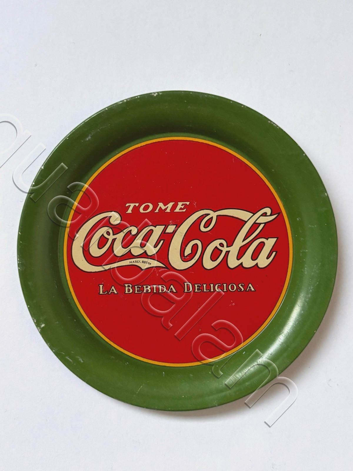 Mexican vintage Coca Cola first ever mexican Tip Tin Tray EXTREMELY RARE 1920s